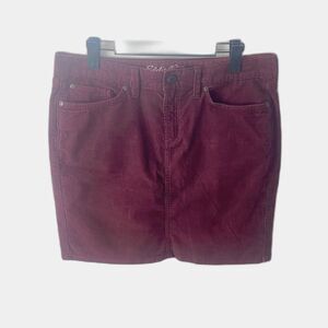 Eddie Bauer Burgundy Mini Skirt